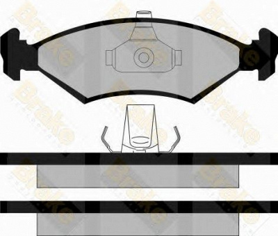 BRAKE ENGINEERING pa1126 -  Комплект тормозных колодок, дисковый тормоз